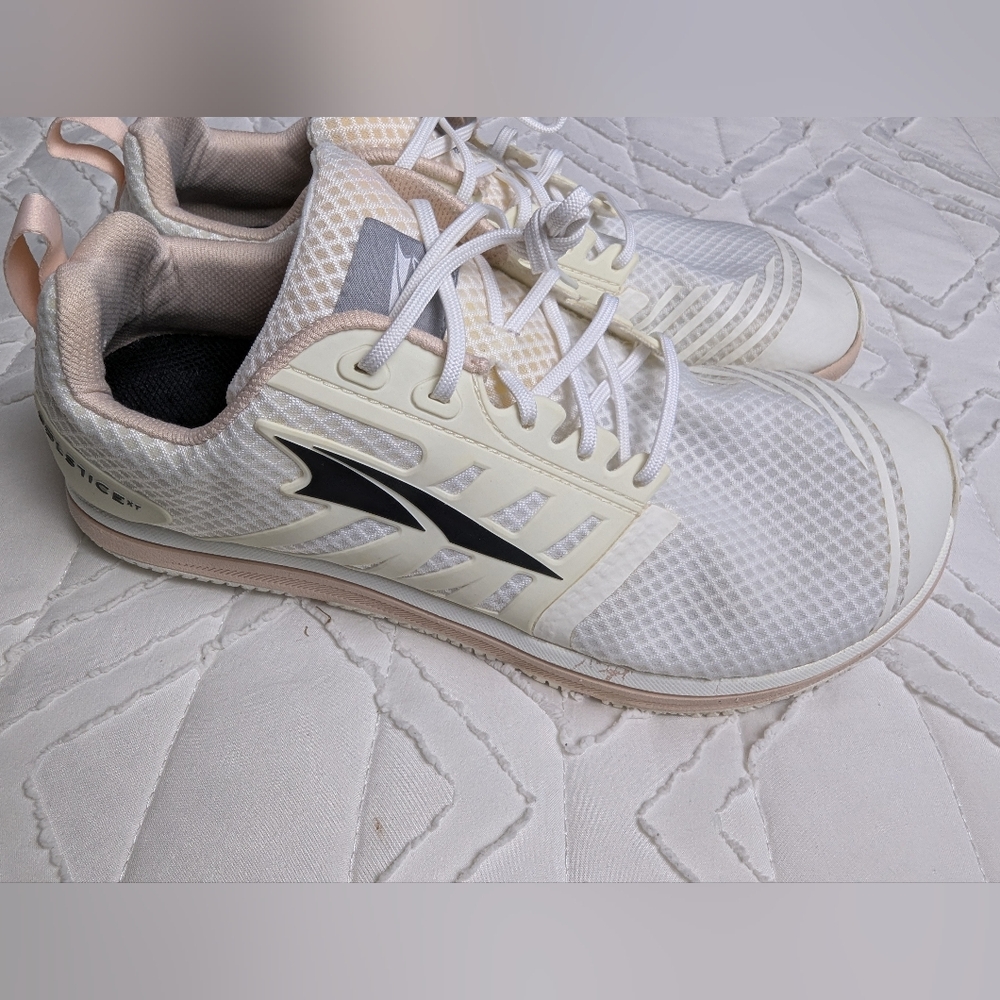 Altra White and Cream Athletic Shoes